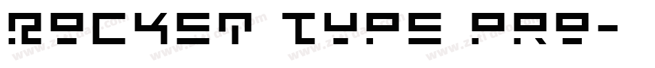 Rocket Type Pro字体转换